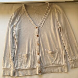 Kyte baby bamboo Jersey cardigan 7 in oat